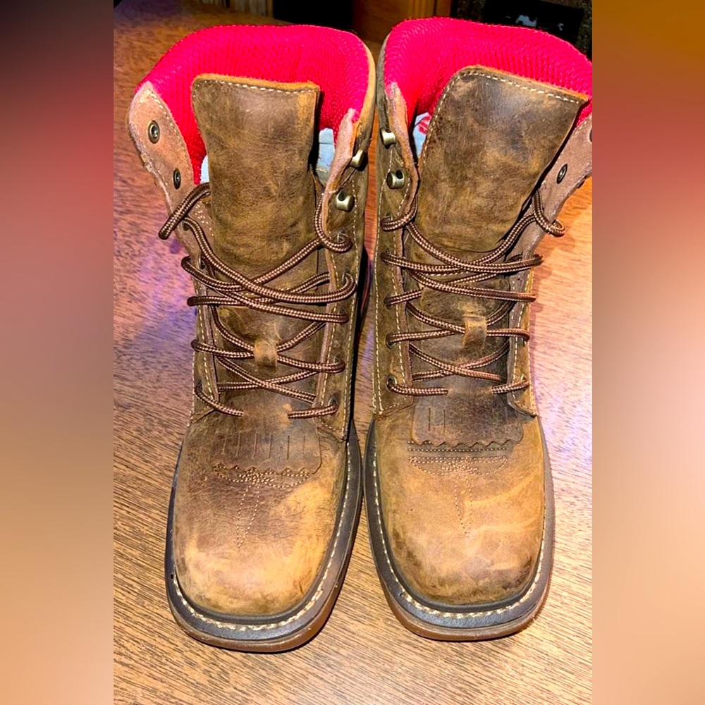 NWOT Men’s Rocky Genuine Leather Soft toe Boots Size 8